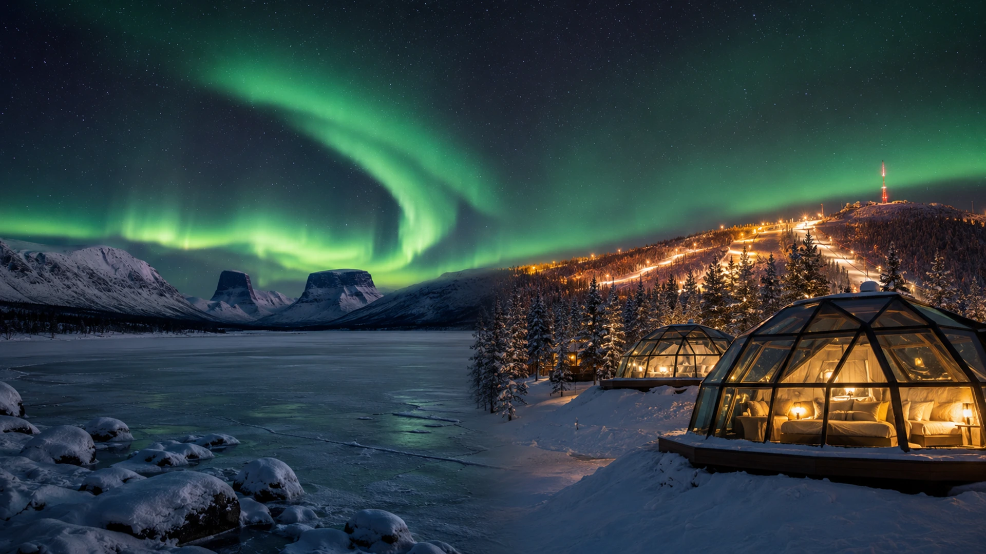 Abisko in Swedish Lapland compared with Saariselkä in Finnish Lapland for Northern Lights travel, aurora photography, glass igloos and Arctic winter experiences