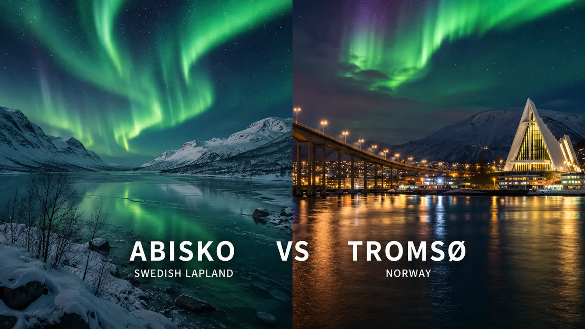 Abisko vs Tromsø for Northern Lights hero image