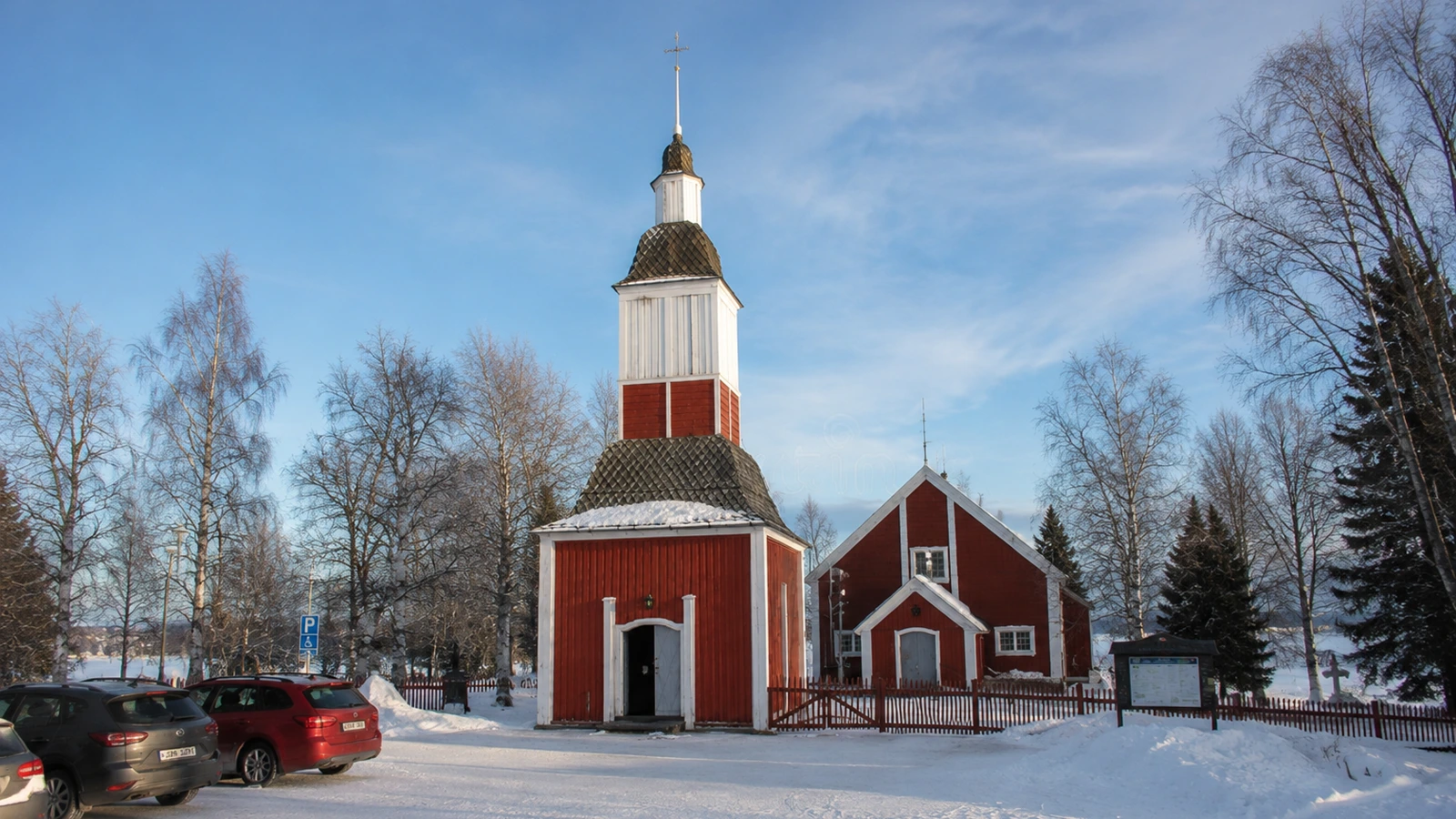 Jukkasjärvi Church near ICEHOTEL in Swedish Lapland