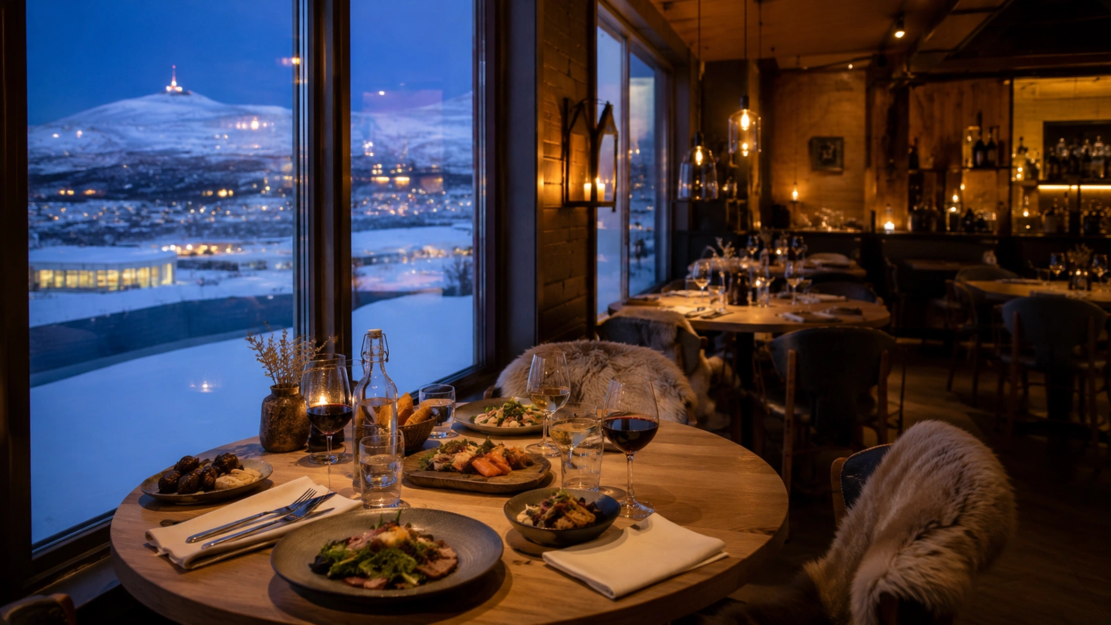 Restaurant dining experience in Kiruna Swedish Lapland