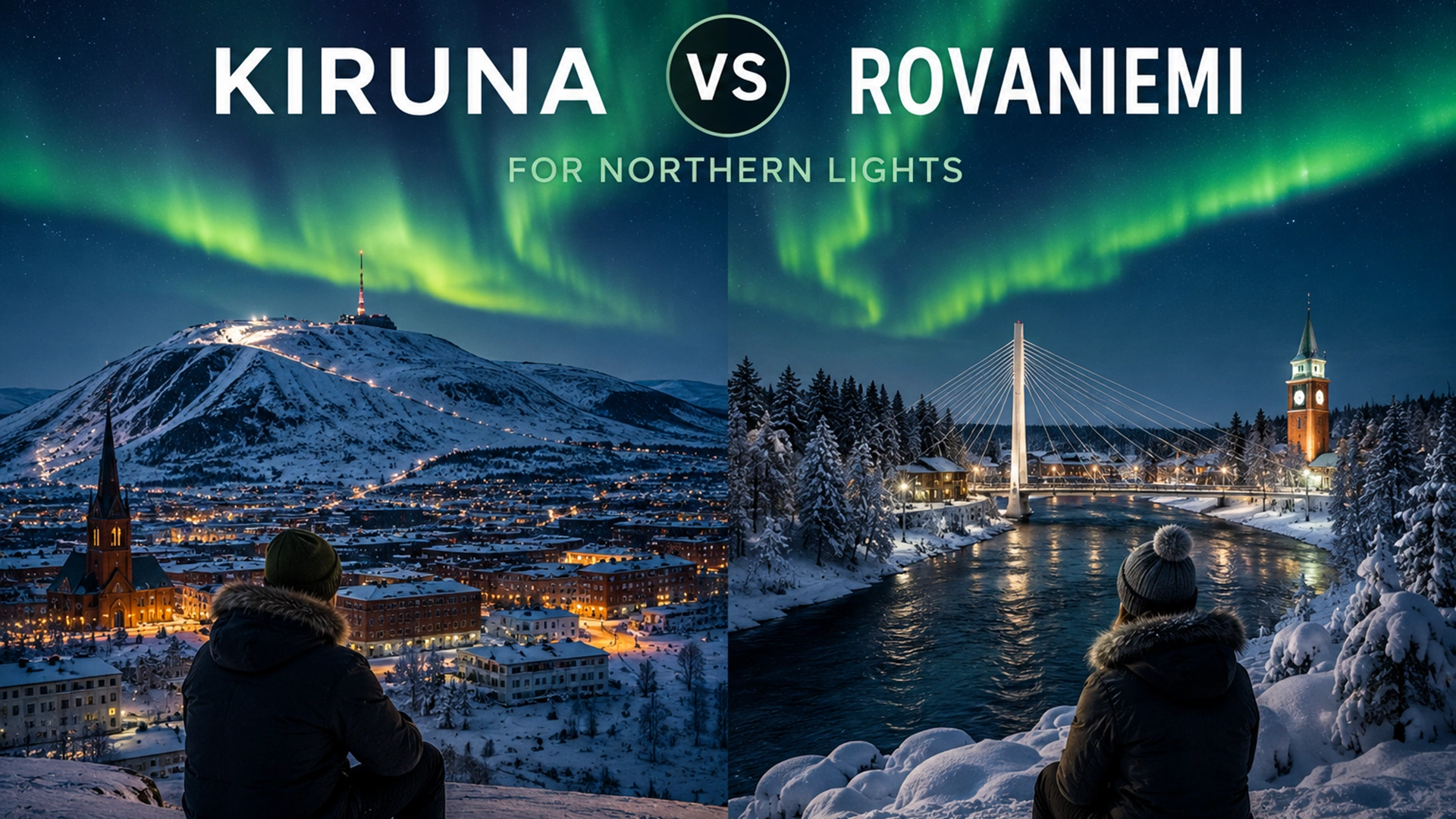 Kiruna vs Rovaniemi for Northern Lights hero image