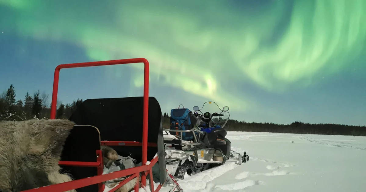 Aurora Snowmobile Sleigh Tour: Northern Lights Experience