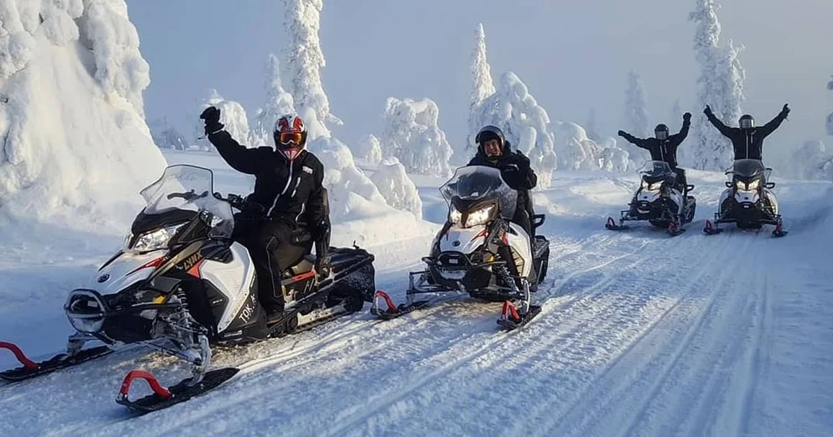 Great Outback Snowmobile Tour – Abisko National Park